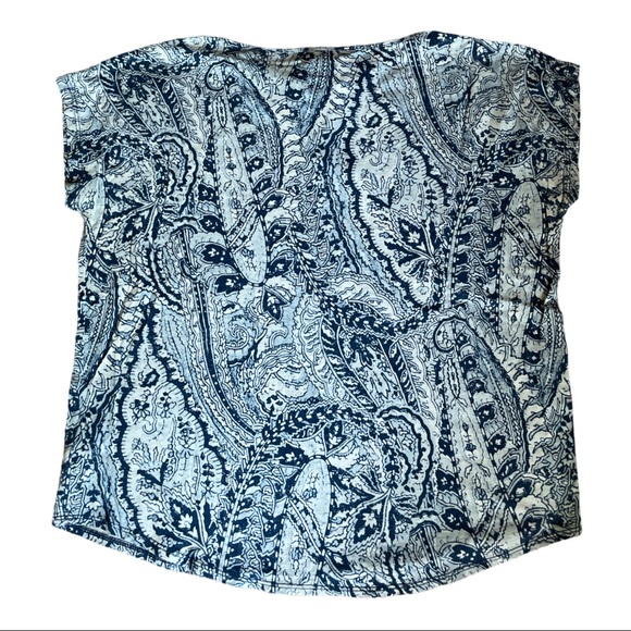 CHAPS Denim Collection Short Sleeve Top - Picture 2 of 5